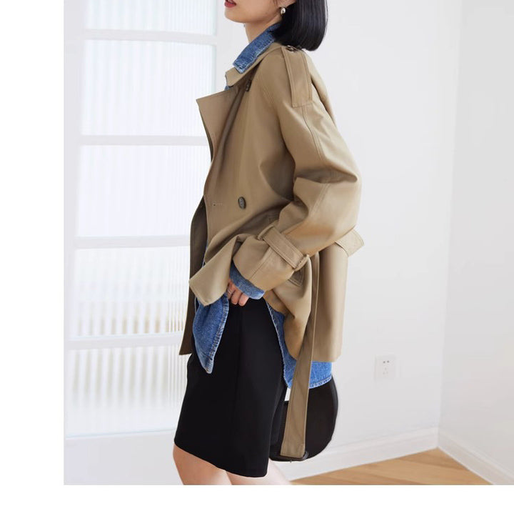 Women Stylish Trench Coat Mune Fashion