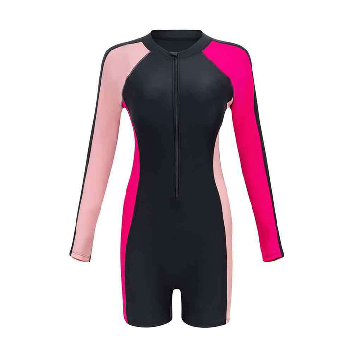 Women's Sporty Long Sleeve Swimsuit with Fitted Cut Mune Fashion
