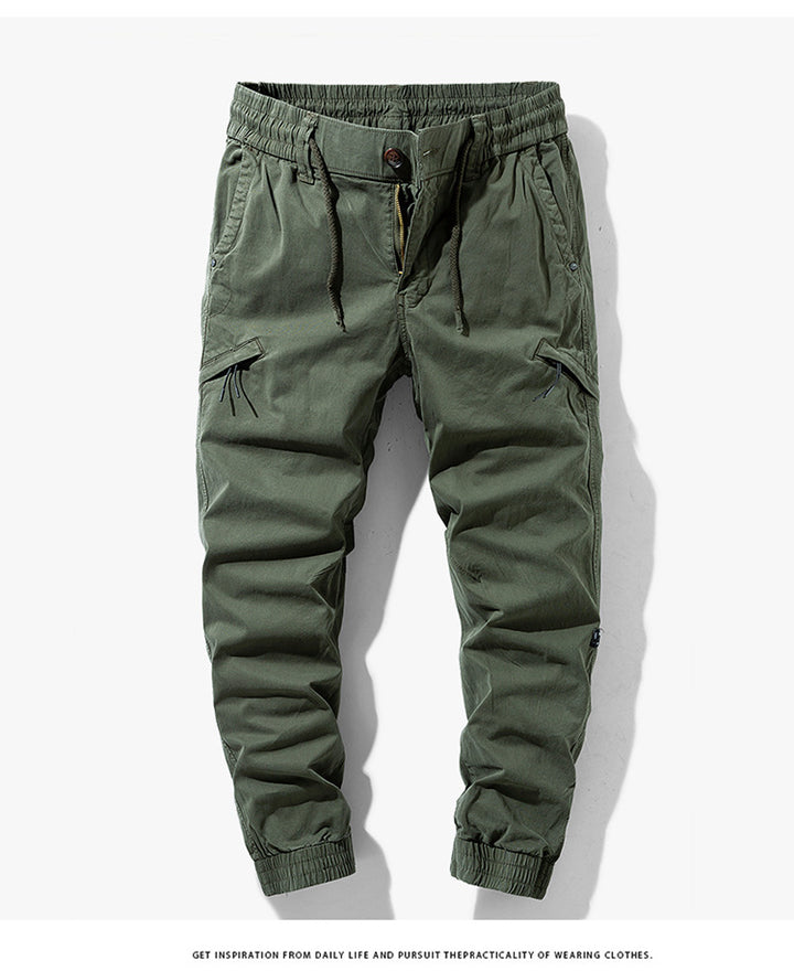 Herren Beschichtete Ripstop-Cargo-Jogginghose mit elastischem Tunnelzugbund und verstärkten Knieeinsätzen Mune Fashion