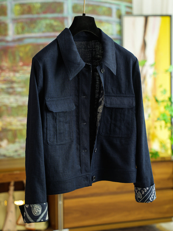 Women's Fashionable Cotton Jacket with Asymmetrical Collar Mune Fashion