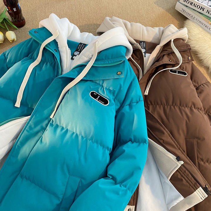 Women Quilted Parka Jacket Mune Fashion