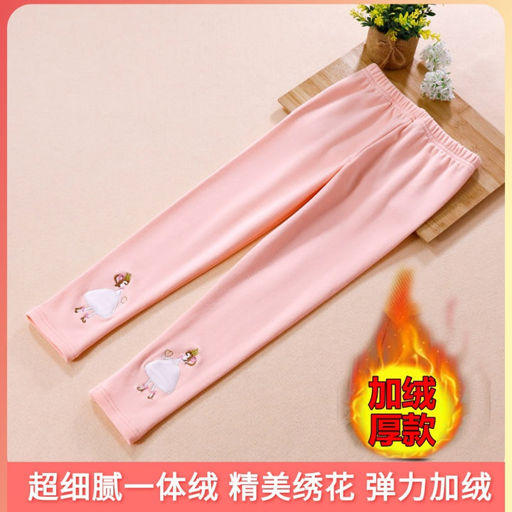 Girls leggings with colorful appliqué design Mune Fashion