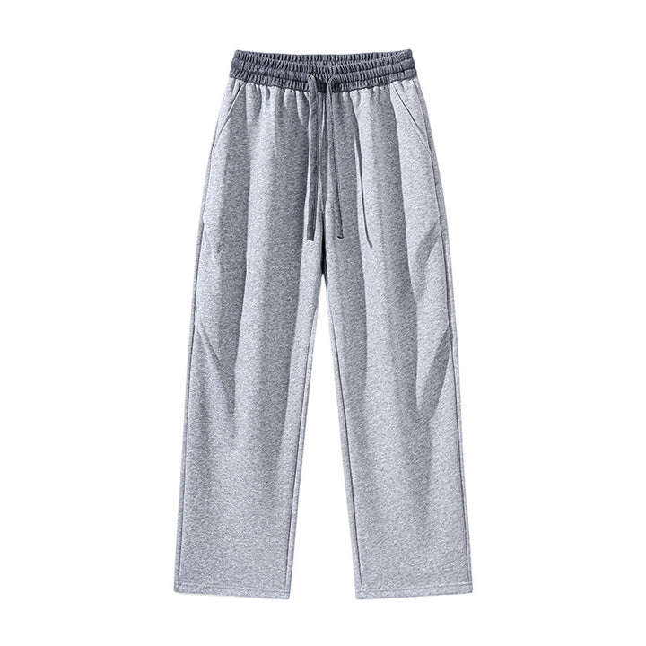 Men's straight-cut lounge joggers with elastic drawstring waistband & side pockets Mune Fashion