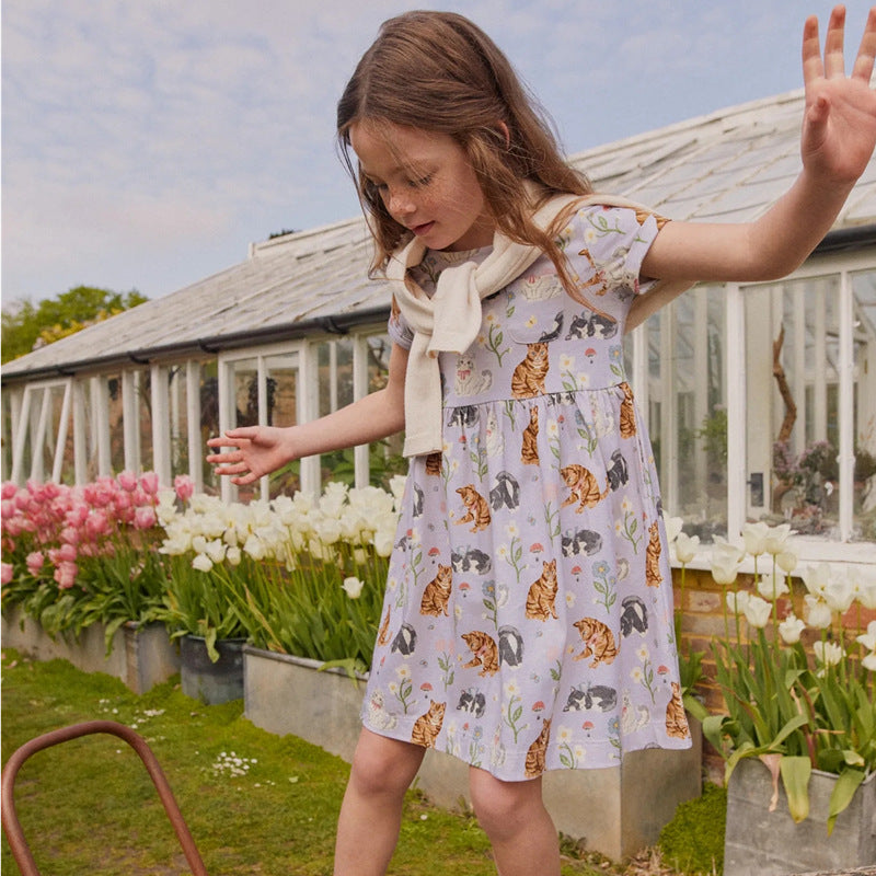 Girls T-Shirt Dress with Creative Pocket Design Mune Fashion