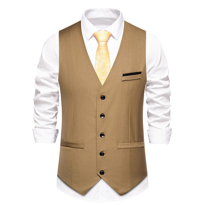 Men's elegant suit vest with fine texture and high-quality material Mune Fashion