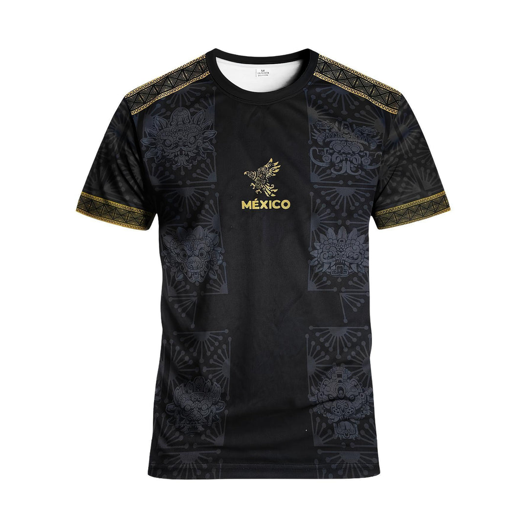 Unisex stylish soccer jersey with Aztec motif and breathable functional polyester Mune Fashion