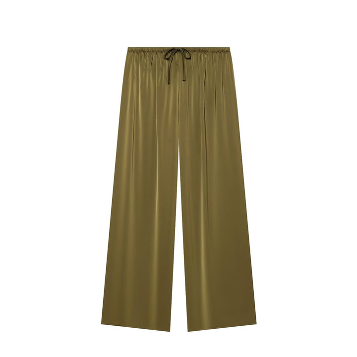 Women’s airy-wide Palazzo pants with elastic waistband and drawstring Mune Fashion