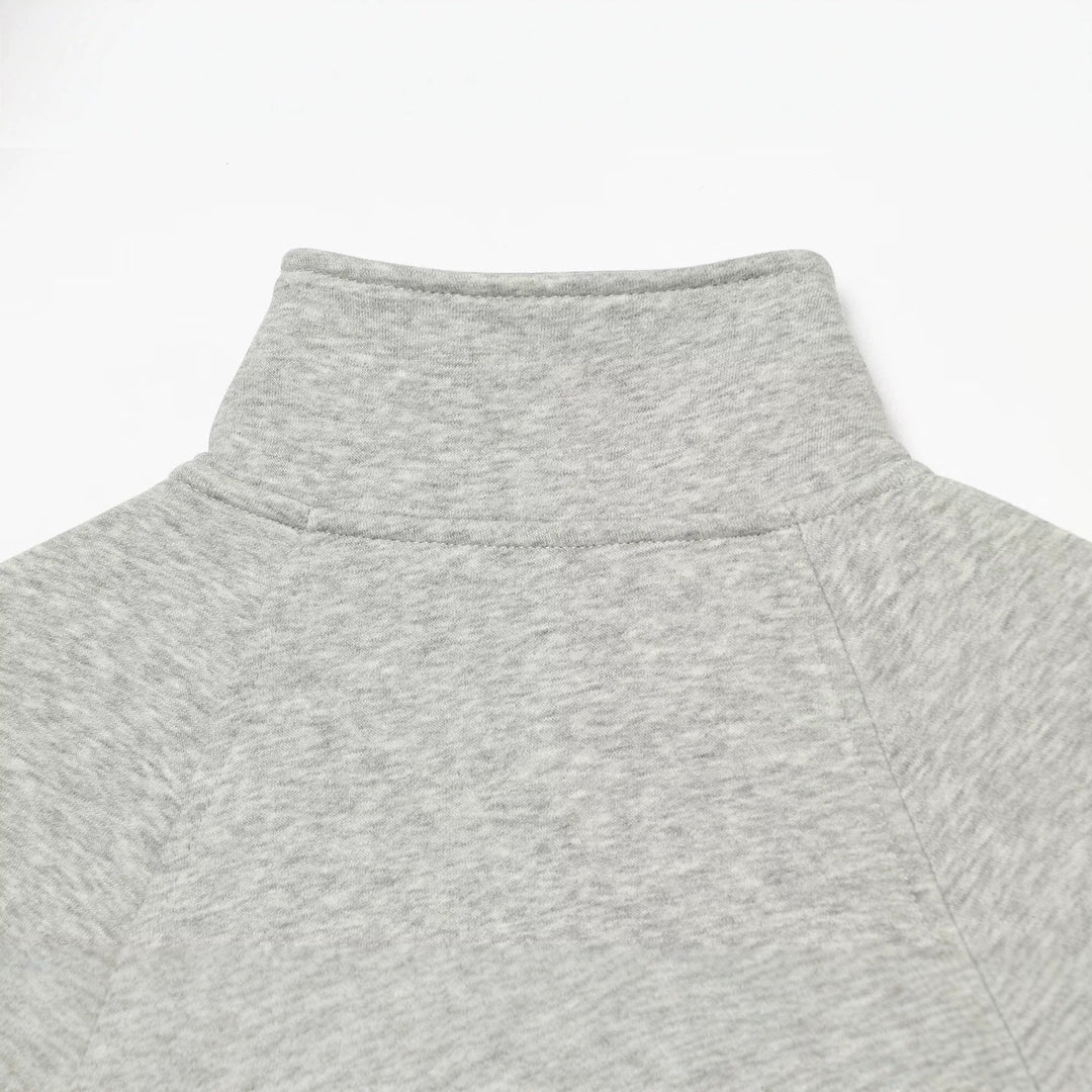 Women's Custom-made Sweat Jacket with Stand-up Collar, Zipper and Raglan Sleeves Mune Fashion