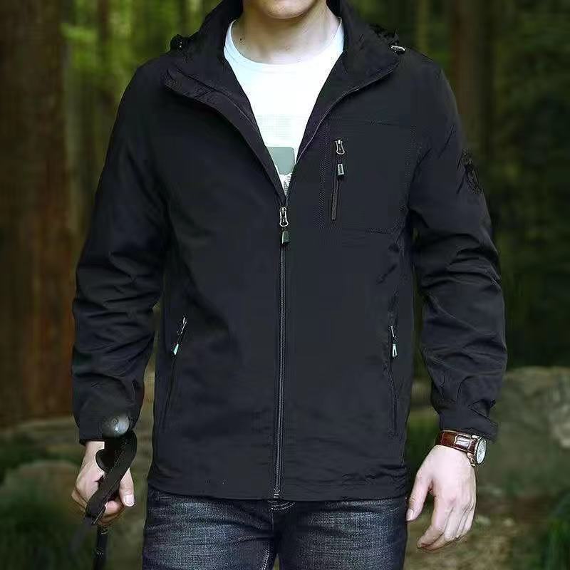 Men's multifunctional zip jacket with high collar Mune Fashion
