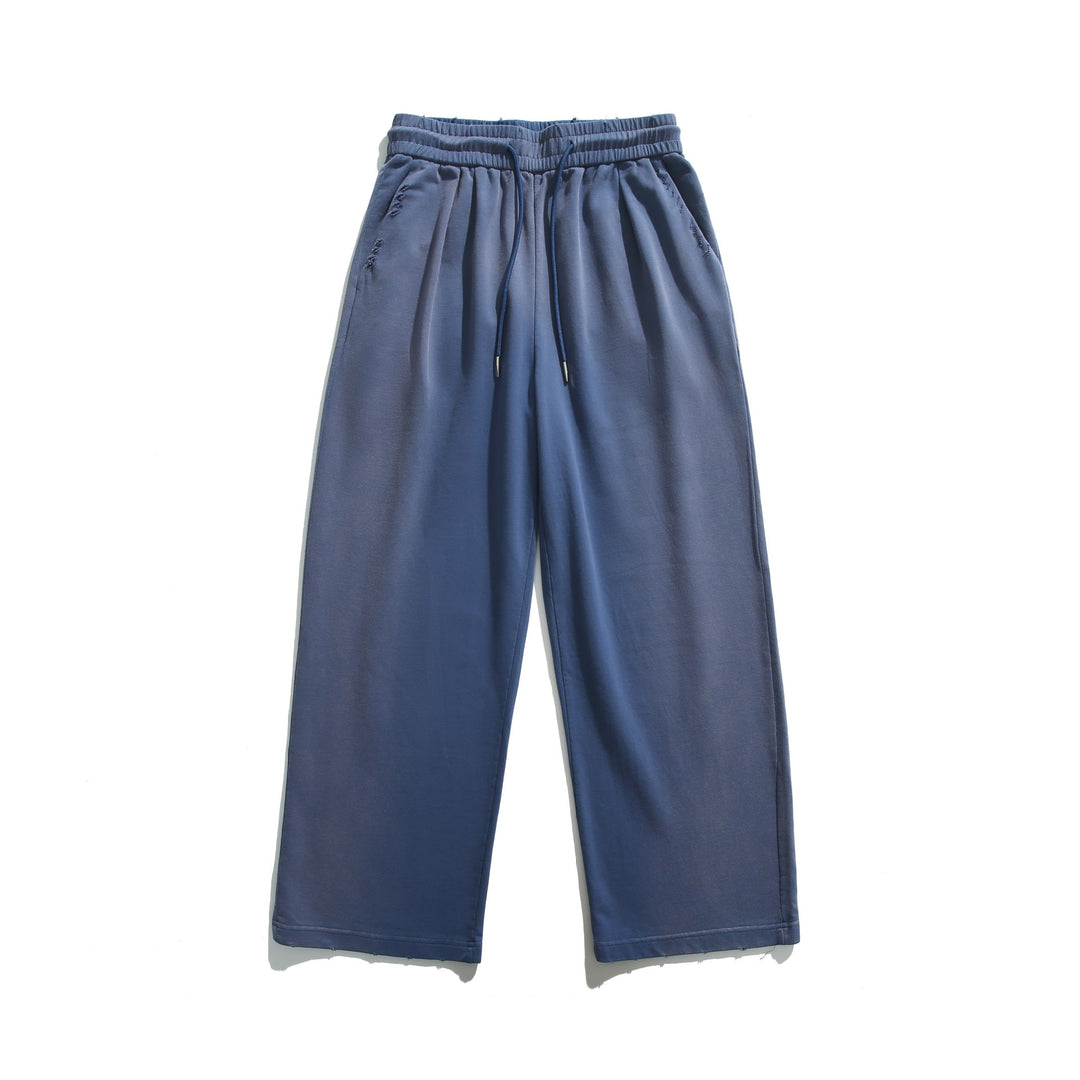 Unisex Wide Jersey Pants with Elastic Waistband, Drawstring, and Patch Side Pockets Mune Fashion