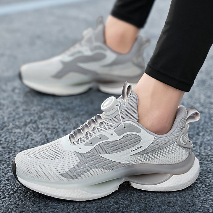 Unisex nan breathable running shoe with rotary closure and reactive midsole Mune Fashion