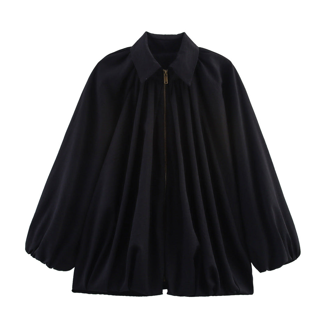 Mune | Women's Lightweight Oversized Blouse Shirt with Ruffle Design