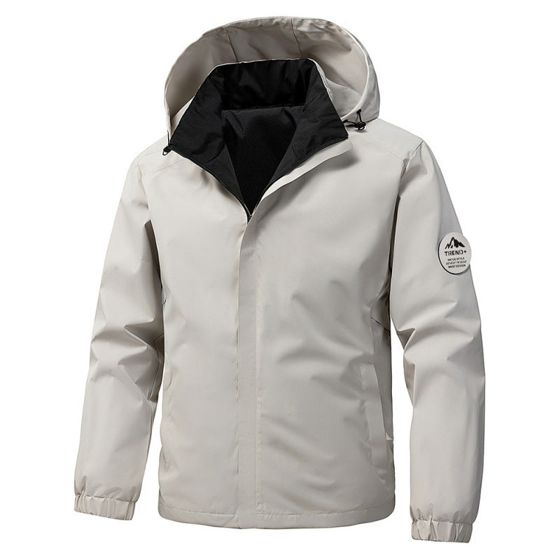 Men's technical hooded softshell jacket with adjustable hood and utility pockets Mune Fashion