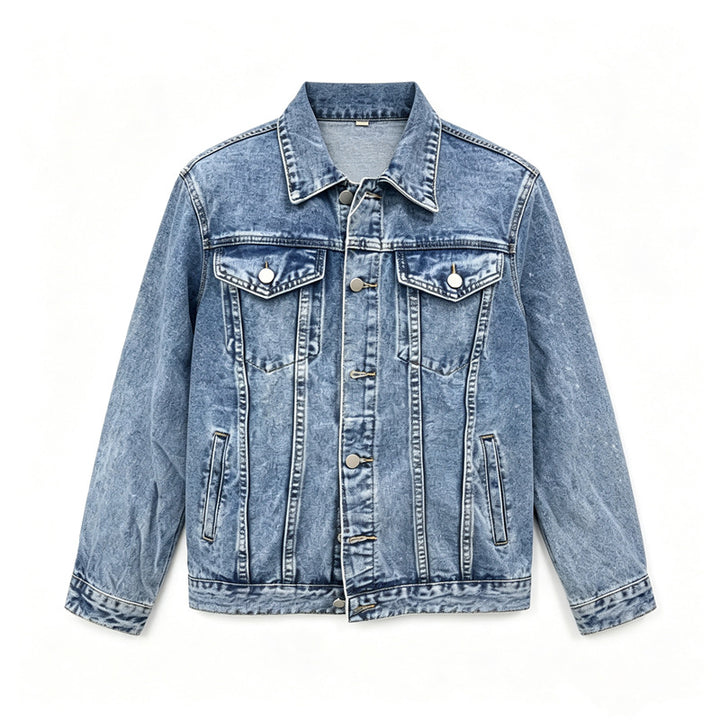 Men's Classic Denim Jacket with Modern Accents Mune Fashion