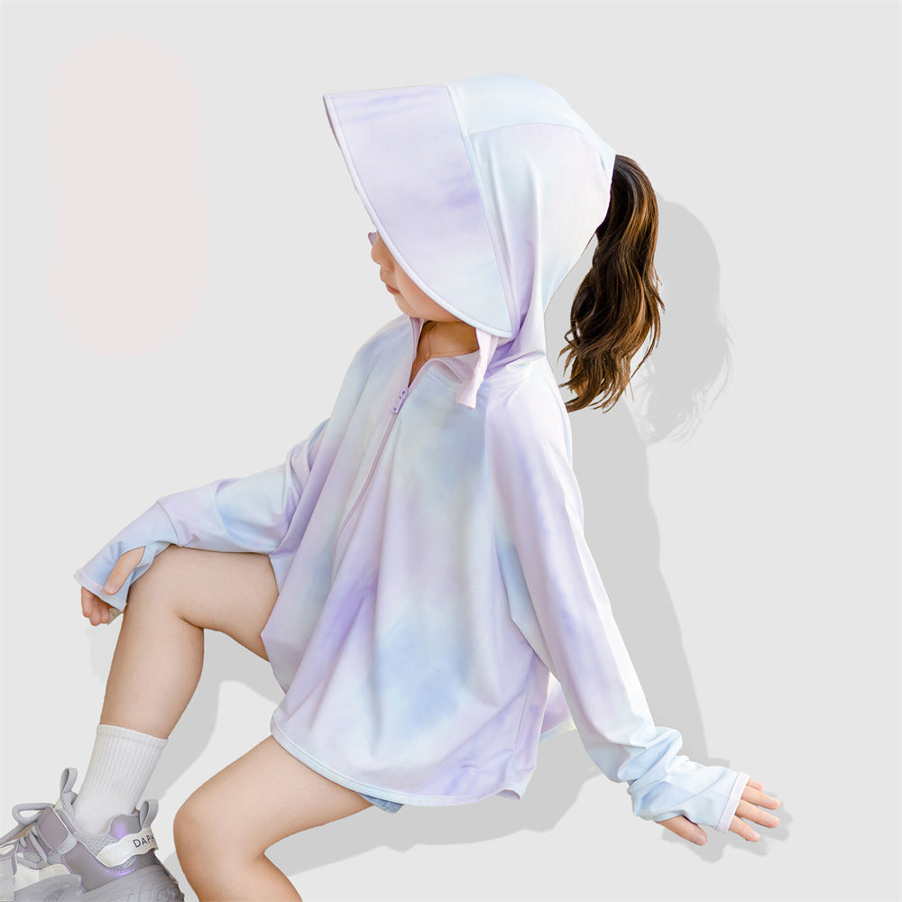 Ladies UV protection jacket with hood and soft material Mune Fashion