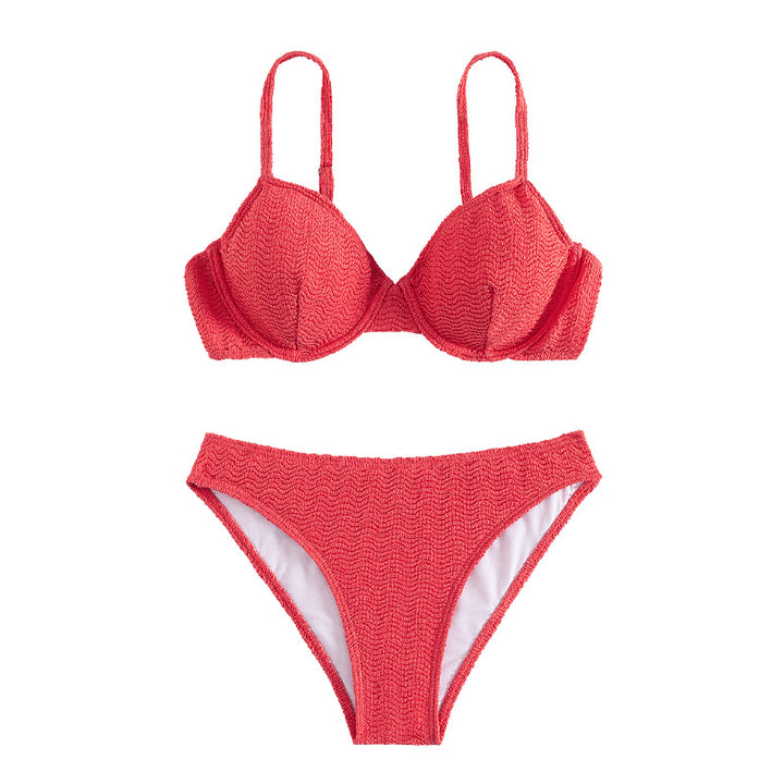 Women's Push-Up Bikini with stylish textures Mune Fashion