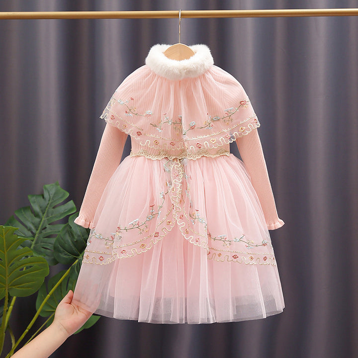 Ladies Lace Trim Festive Dress Mune Fashion