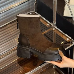 Women's Stylish Ankle Boots with Block Heel Mune Fashion