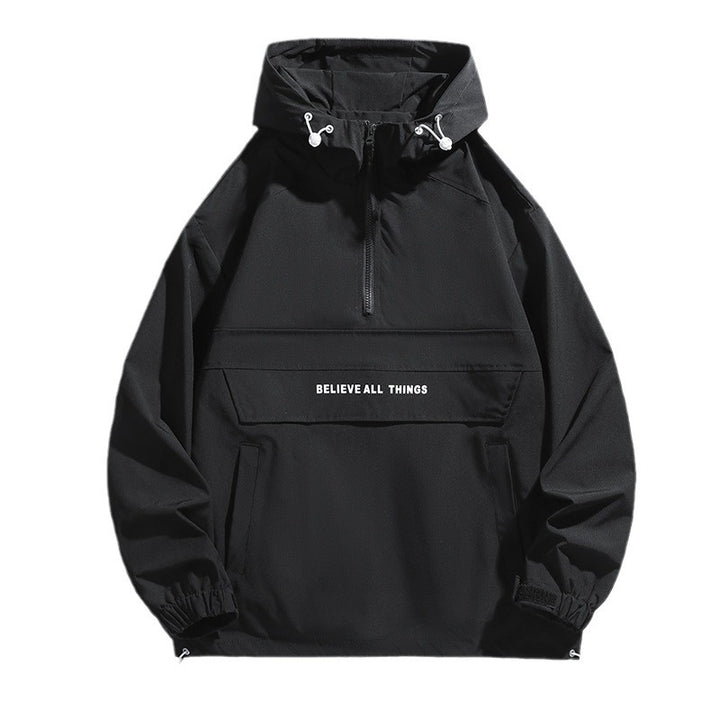 Men's Stylish Outdoor Jacket with High Collar Mune Fashion