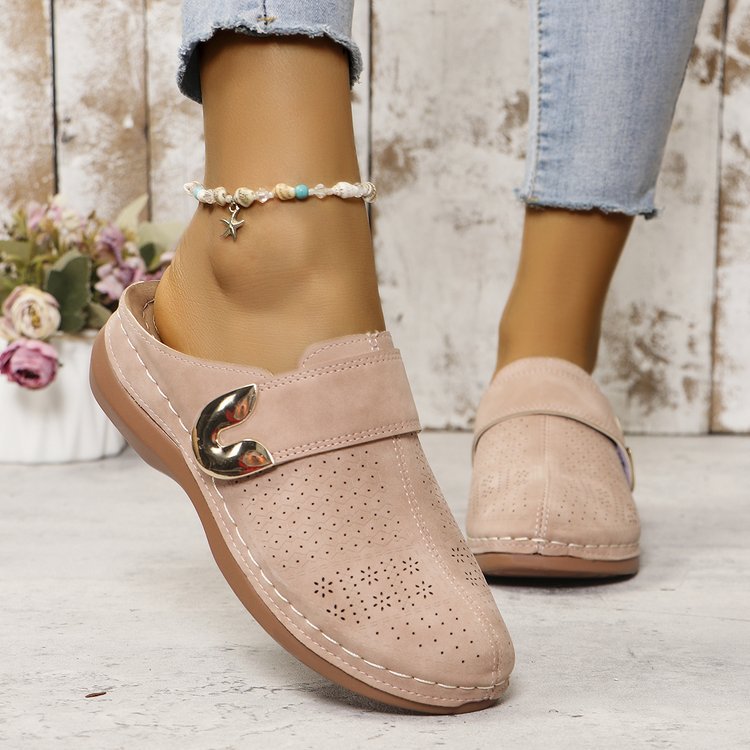 Damen Perforierte Komfort-Clogs mit Orthopädischer Einlegesohle Mune Fashion