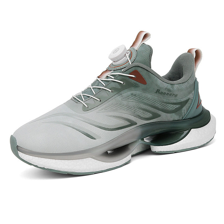 Men's nan innovative running shoe with twist closure, seamless knitted upper material and reactive air chamber cushioning Mune Fashion