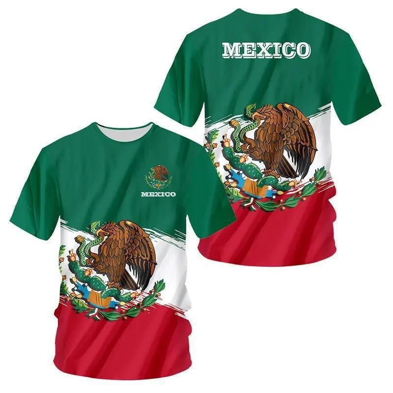 Unisex nan customizable fan jersey with back print, breathable functional fabric and Mexico crest Mune Fashion