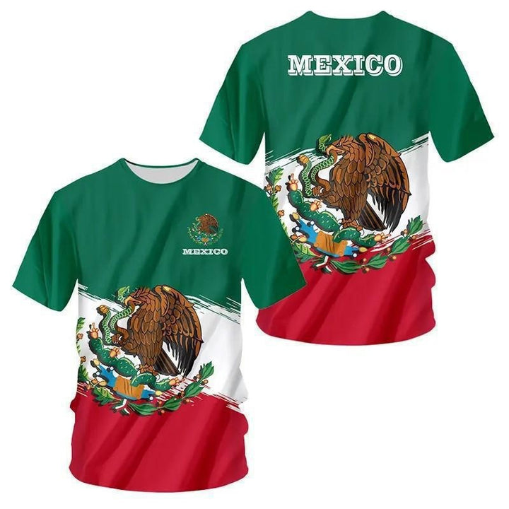 Unisex nan customizable fan jersey with back print, breathable functional fabric and Mexico crest Mune Fashion