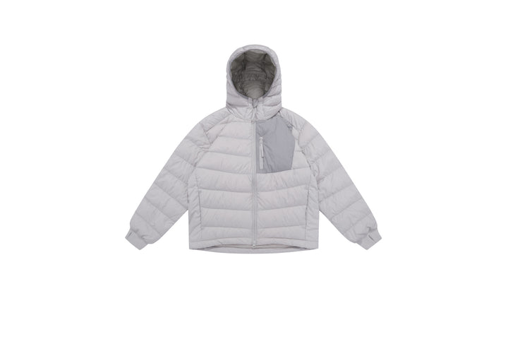Men's lightly padded hooded jacket in boxy cut with technical inserts Mune Fashion