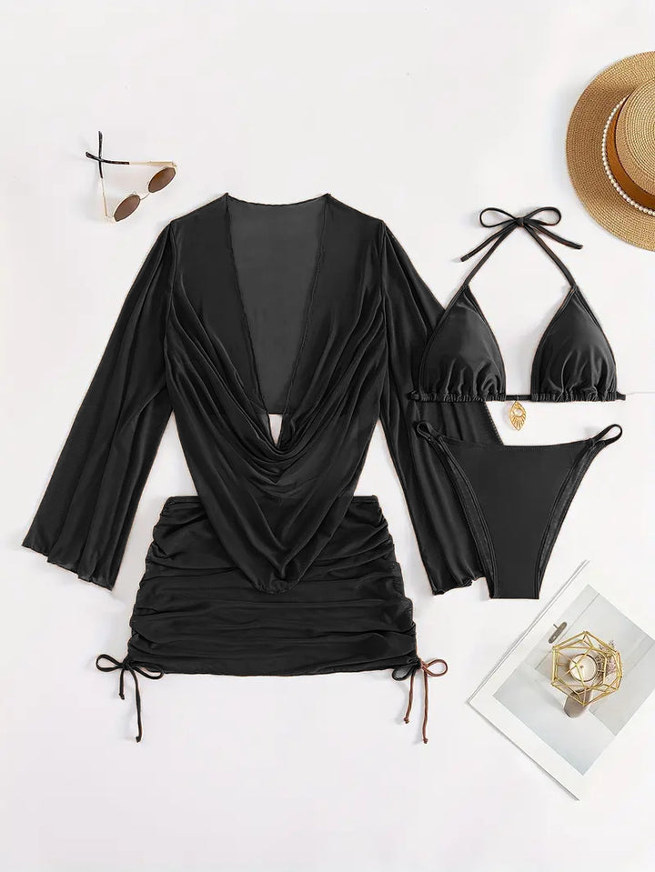 Ladies Bikini Set with elegant wrap top Mune Fashion