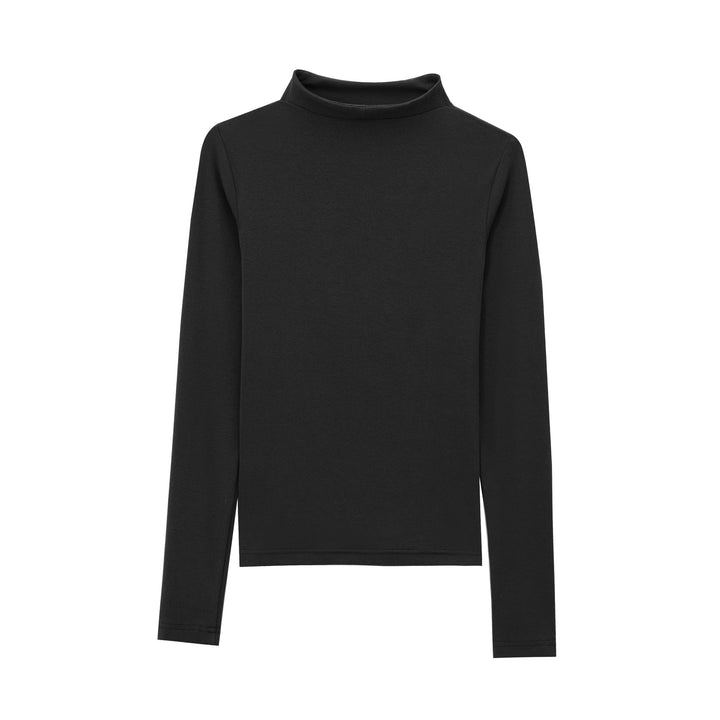 Women's narrow cut stretch roll-neck pullover made of fine knit Mune Fashion