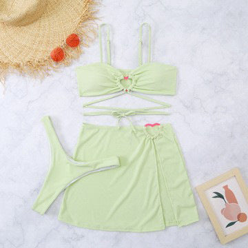 Ladies Stylish Bikini Set with Playful Skirt Mune Fashion