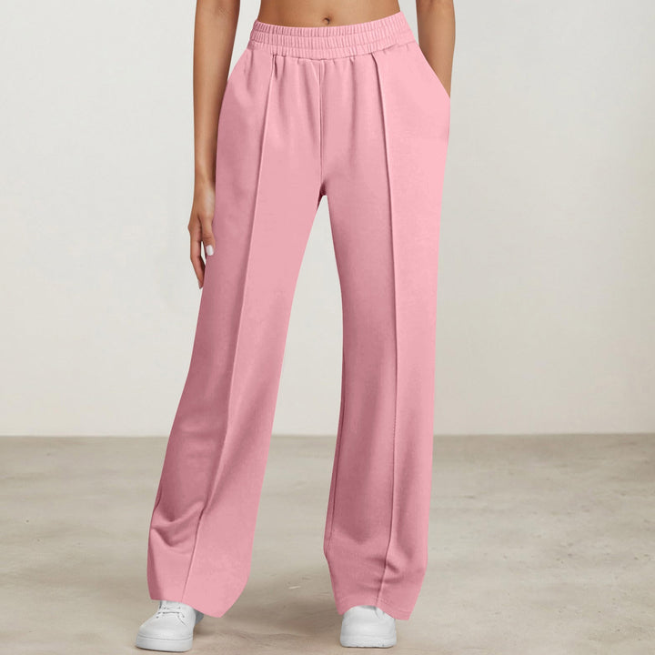 Women's elegant pleated trousers with high comfort waistband, crease and side inseam pockets Mune Fashion
