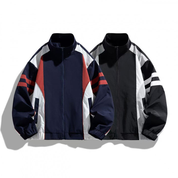 Men's Sports Jacket with High Collar Mune Fashion