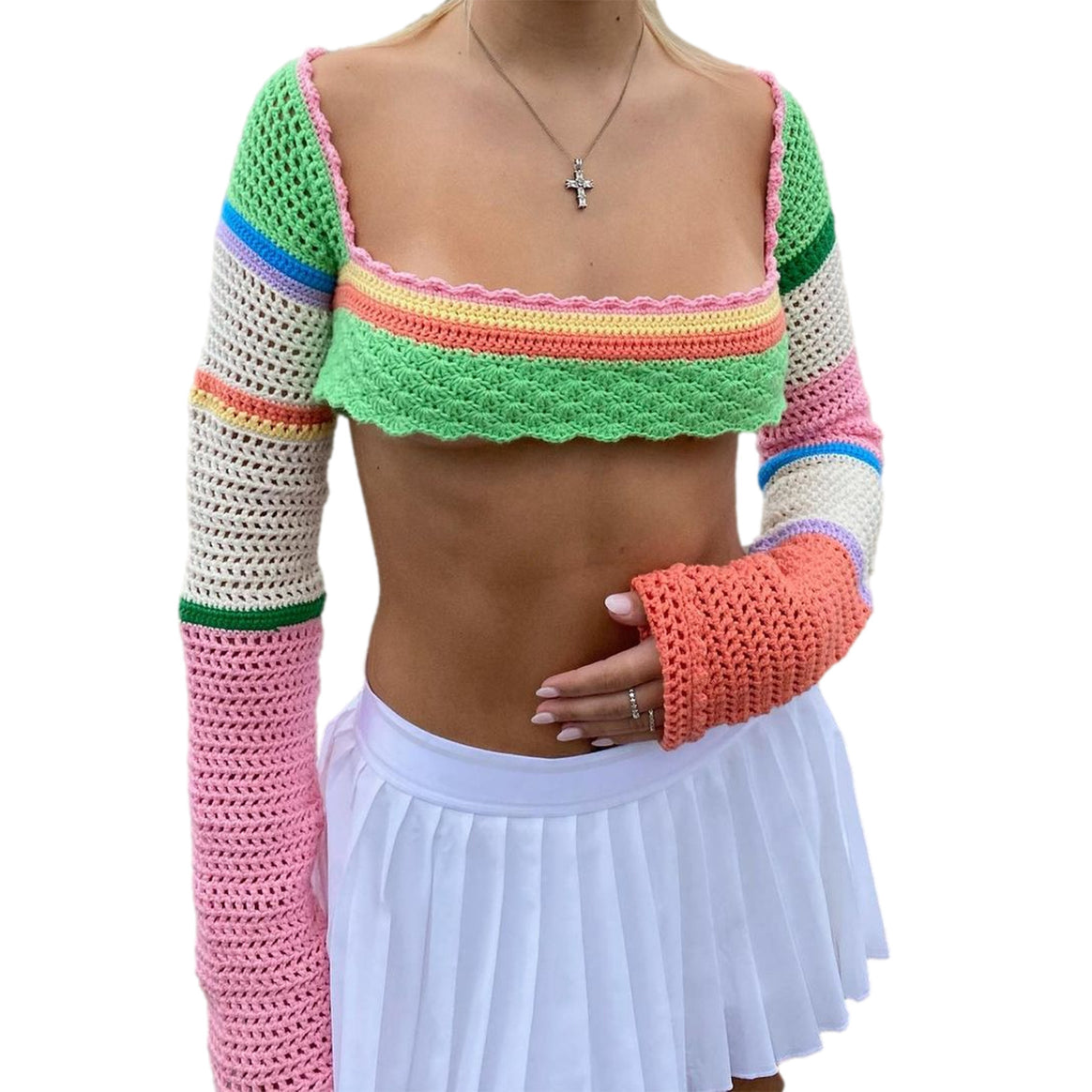 Women creative crochet top Mune Fashion