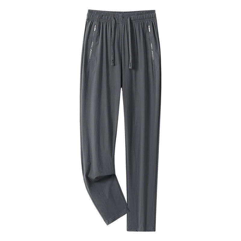Men's sporty jogging pants with adjustable waistband and zippered pockets Mune Fashion