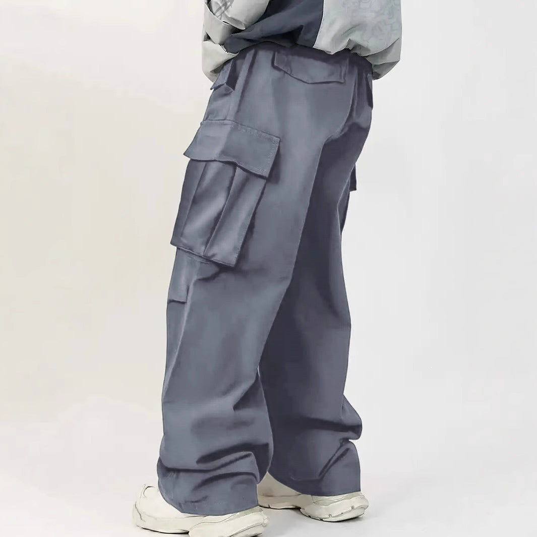 Men's Loose Utility Cargo Pants with Multi-Function Pockets & Casual Baggy Fit Mune Fashion