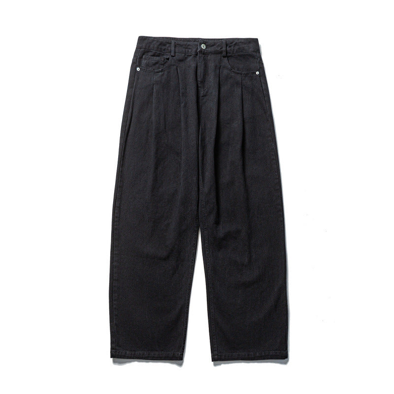 Men's wide pleated trousers in relaxed fit made of cotton twill Mune Fashion
