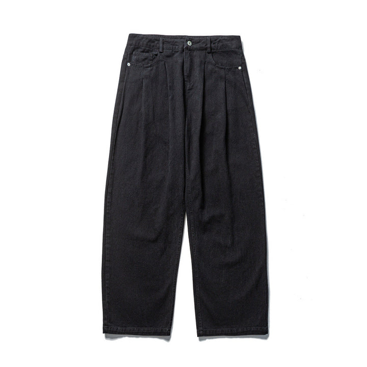 Men's wide pleated trousers in relaxed fit made of cotton twill Mune Fashion