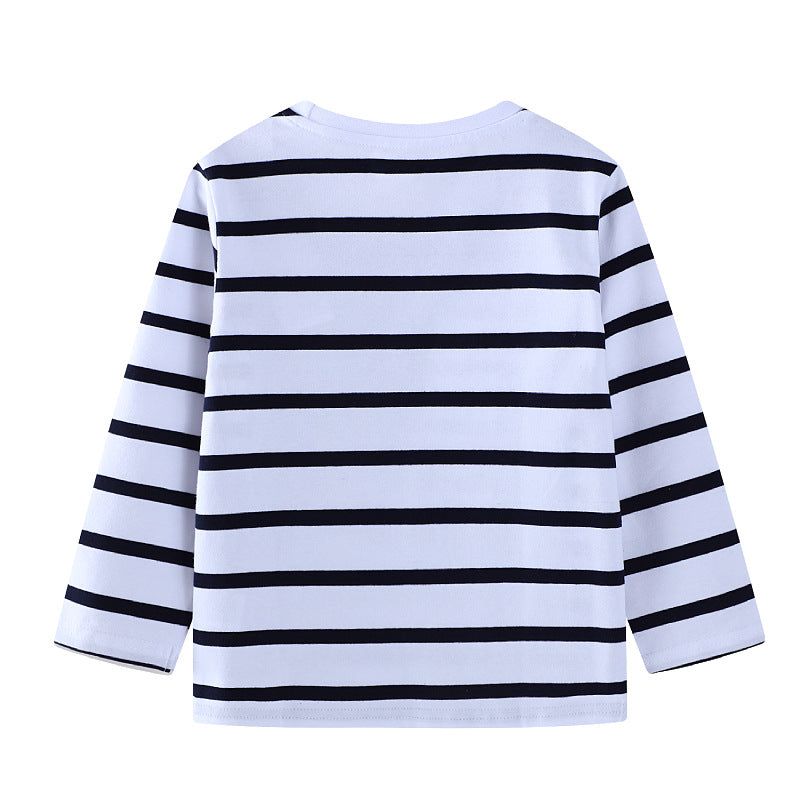 Boys long sleeve shirt with playful animal appliqués Mune Fashion