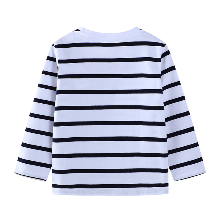 Boys long sleeve shirt with playful animal appliqués Mune Fashion