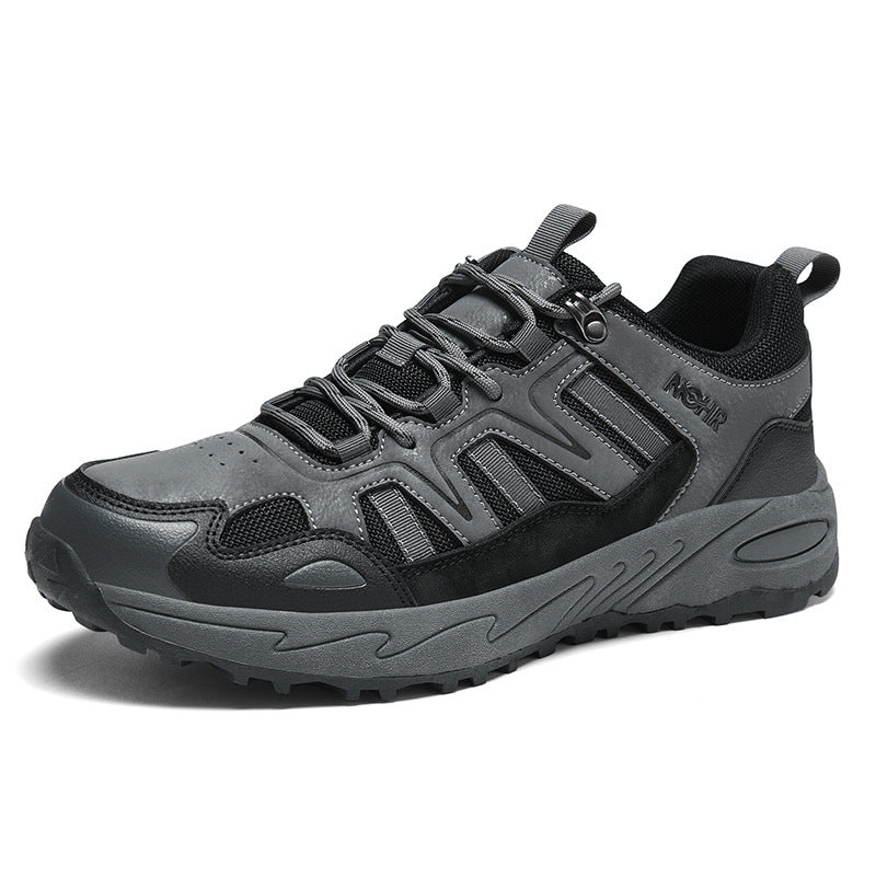 Men's outdoor expedition sneakers with reinforced toe cap, shock-absorbing hollow chamber sole, and profiled trail profile Mune Fashion