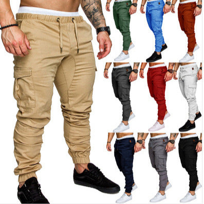 Men's tailored cargo jogger with elastic waistband, drawstring, and patch pockets Mune Fashion