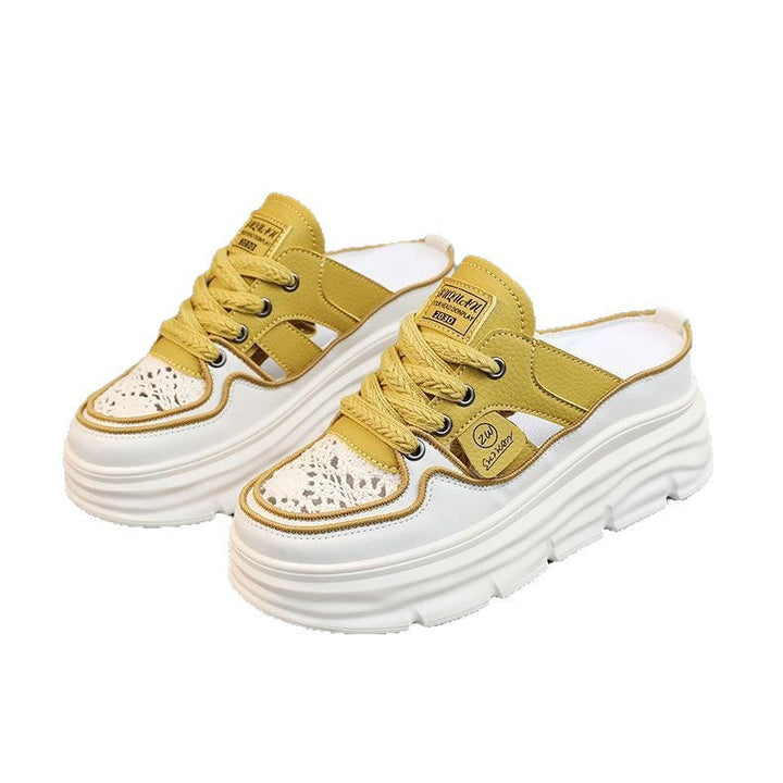 Women's sneaker with fashionable platform and airy lacing Mune Fashion