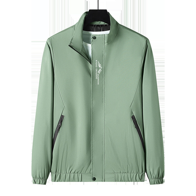Men's Lightweight Sports Jacket with High Collar Mune Fashion