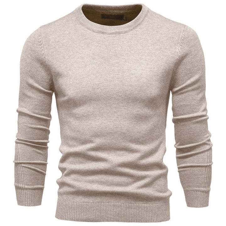 Men's nano minimalist round neck fine knit with flat shoulder seam and ribbed cuffs Mune Fashion