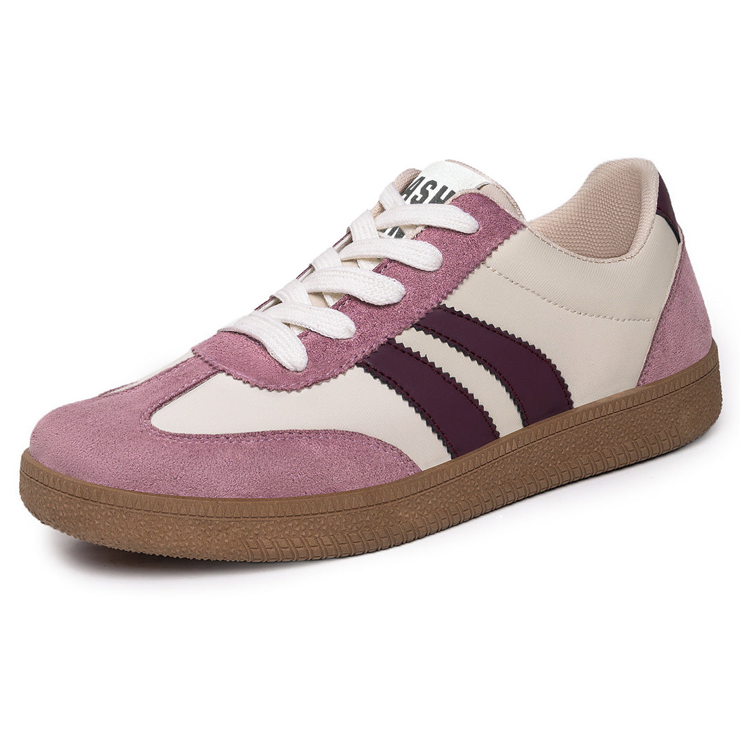 Men's retro sneakers with suede and textile upper material, classic three-stripe look and profile rubber sole Mune Fashion