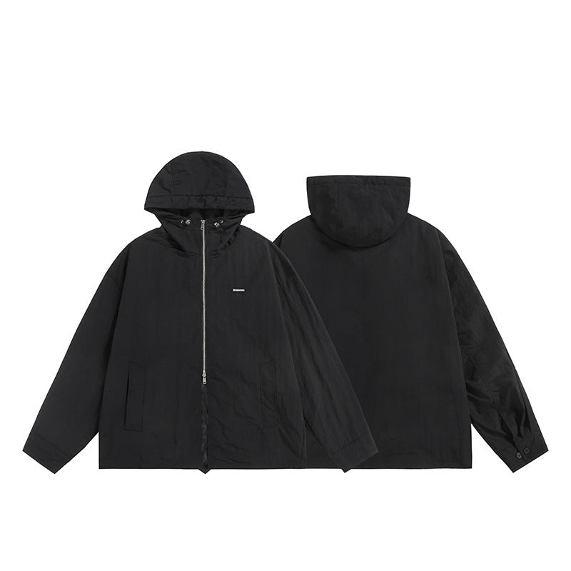 Unisex Ultralight Packable Hooded Jacket in Boxy Relax Fit with Two-Way Metal Zipper Mune Fashion