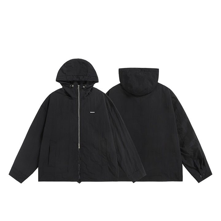 Unisex Ultralight Packable Hooded Jacket in Boxy Relax Fit with Two-Way Metal Zipper Mune Fashion