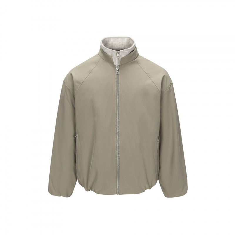 Men's ultralight tech blouson jacket with raglan sleeves, stand-up collar, and zip pockets Mune Fashion