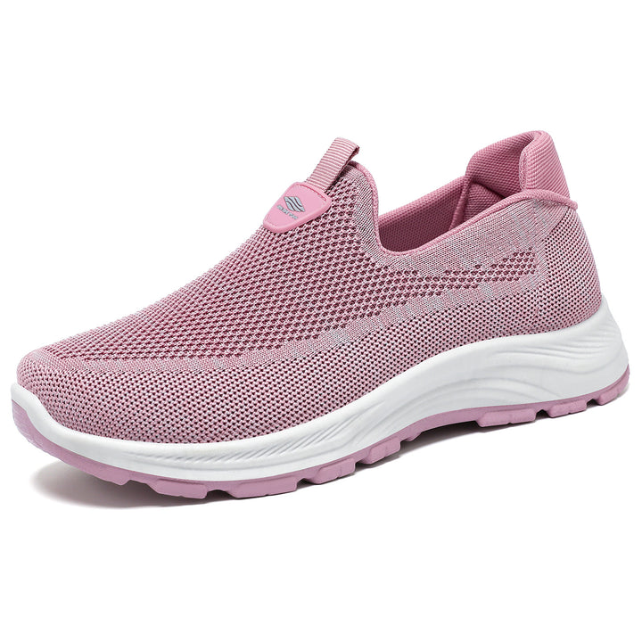 Women's seamless knitted comfort slip-on sneaker with elastic entry and shock-absorbing EVA midsole Mune Fashion